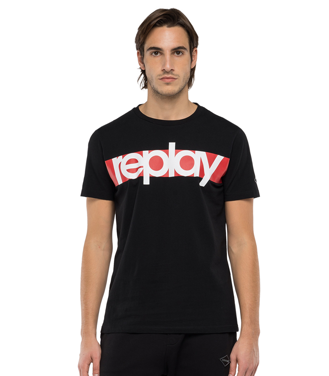 ベーシックジャージー replayロゴTシャツ 詳細画像 ブラック 1